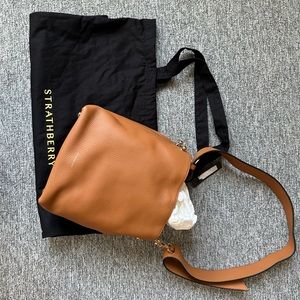 Strathberry Tan Bucket Bag
